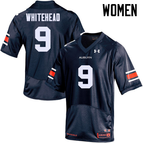 Auburn Tigers Women's Jermaine Whitehead #9 Navy Under Armour Stitched College NCAA Authentic Football Jersey PHJ6574QA